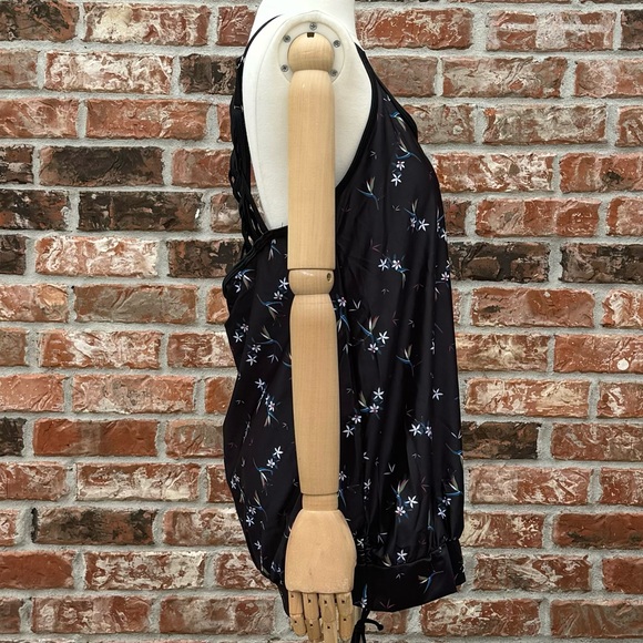 Peddney XL dark blue tankini floral swimsuit top / New with tags! - Picture 4 of 14